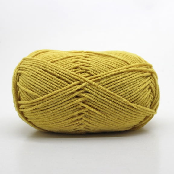 ERDOUY 1 Roll(50g) Yellow-Green Color Soft Durable Acrylic Scarf Yarn, Premium Crocheting & Knitting Yarn for Scarves, Hats & DIY Craft Projects