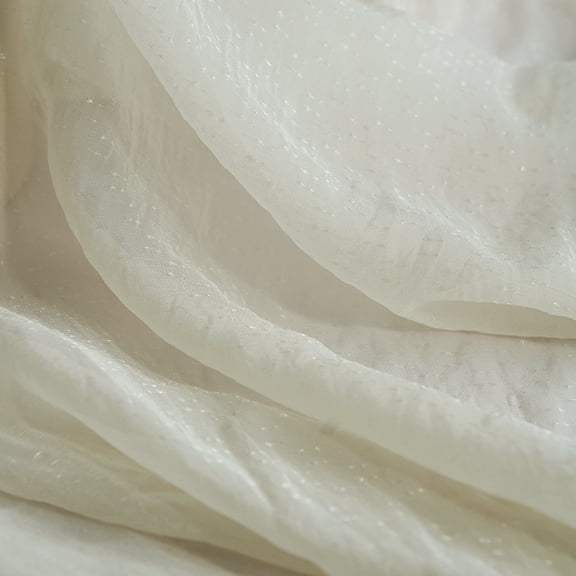 ERDOUY 1 Yard Soft Sheer Chiffon Material, 59 Inch Wide Lightweight Fabric, Multipurpose Sewing Supply for Wedding Dresses, Shirts, Quilting & DIY Craft Projects, Light Yellow