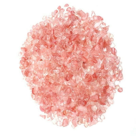 ERDOUY 1 piece natural stone irregular non perforated light pink crushed stone, suitable for fish tank, potted plant decoration, DIY handmade jewelry accessories (7-9mm)