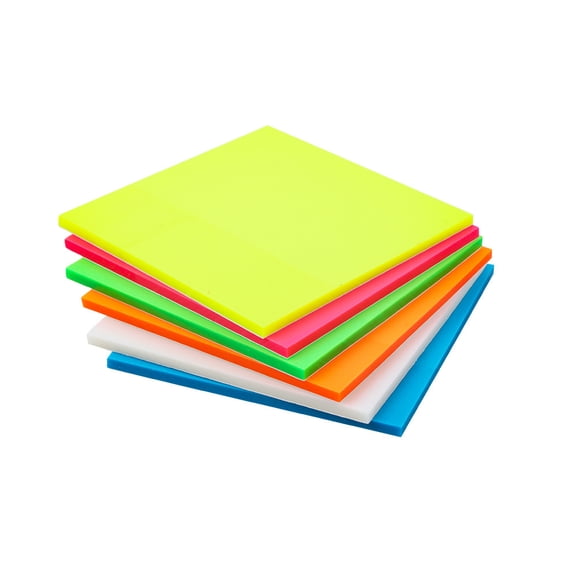 ERDOUY 10 Pads Transparent Sticky Notes,3X3 Inch Clear Sticky Notes,Translucent Sticky Notes Pads,See Through Sticky Notes for Book Annotation,Invisible,Self-Adhesive 50Sheets/Pad, Blue