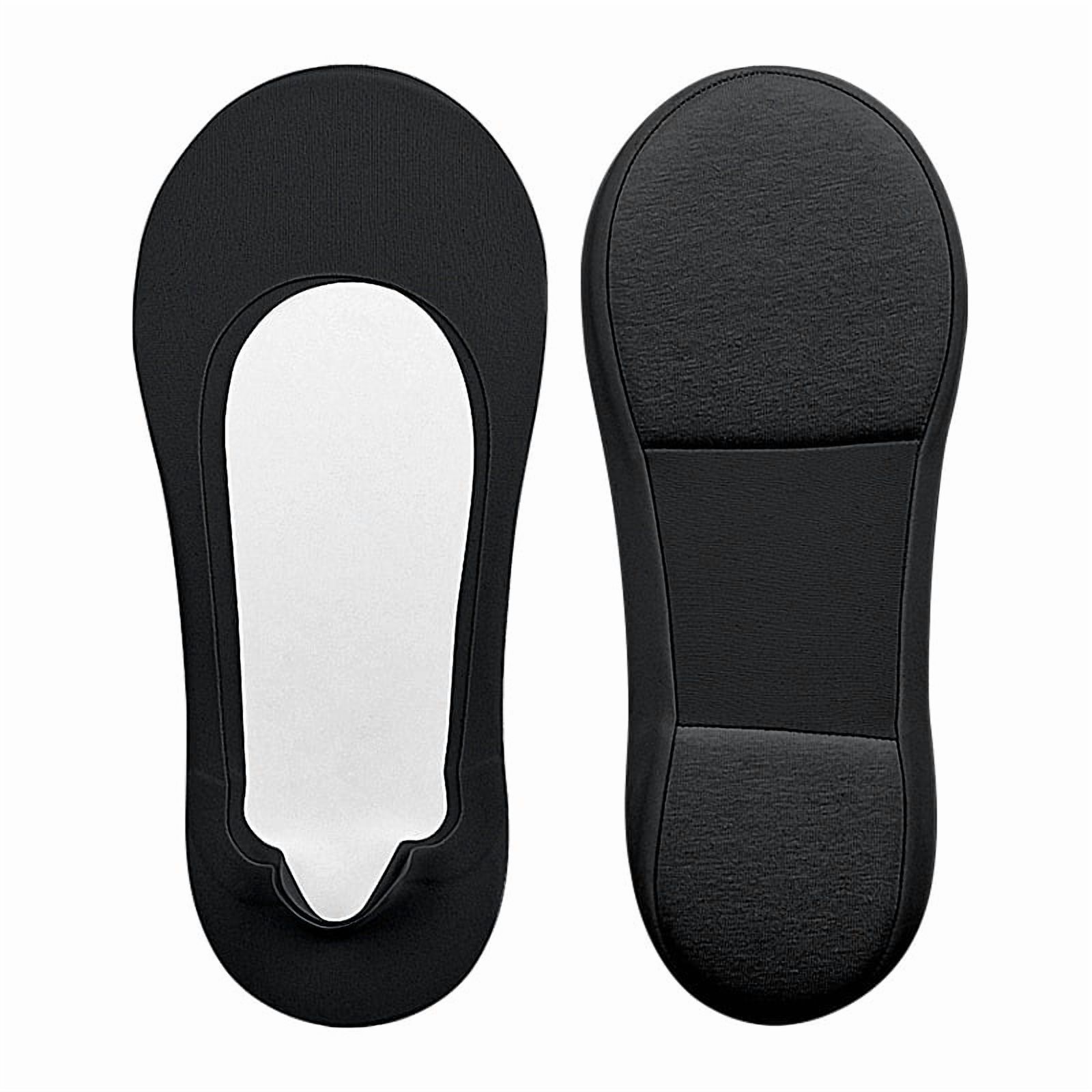 ERDOUY 10 Pairs No Show Socks Womens - Non Slip Low Cut Ankle - Invisible Liner Socks for Casual & Formal Wear - Soft & Stretchable，Black