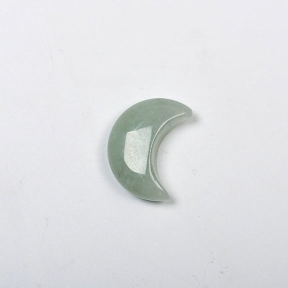 ERDOUY 10 pieces of green natural crystal raw stone mini 3 * 2cm moon shaped natural stone accessories pendant decoration DIY decoration gift accessories