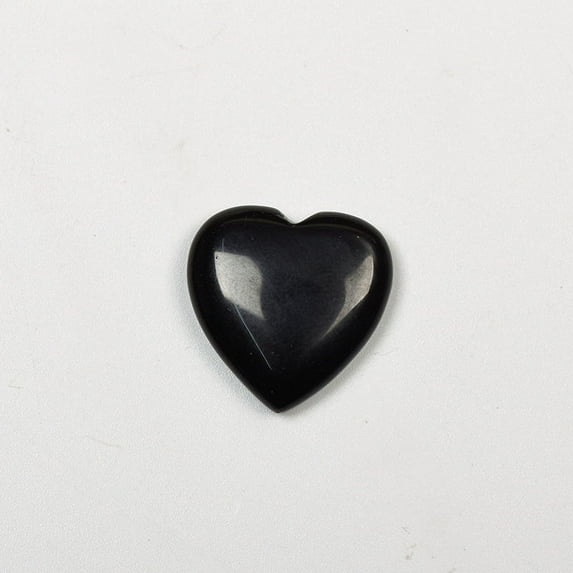 ERDOUY 10 pieces of natural black crystal raw stone mini 2 * 2cm heart-shaped natural stone accessory pendant DIY decoration gift accessories