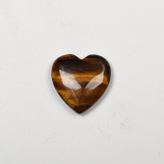 ERDOUY 10 pieces of natural brown crystal raw stone mini 2 * 2cm heart-shaped natural stone accessory pendant DIY decoration gift accessories