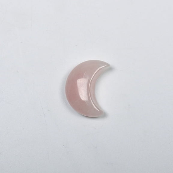 ERDOUY 10 pieces pink natural crystal raw stone mini 3 * 2cm moon shaped natural stone accessory pendant decoration DIY decoration gift accessories