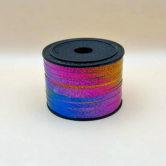ERDOUY 100 Yard Multicolour Ribbon, Shiny Metallic Curling Ribbon for Gift Wrapping, Balloon Ribbon, Laser Ribbon, Curly Ribbon for Christmas, Valentine's Day, Birthday