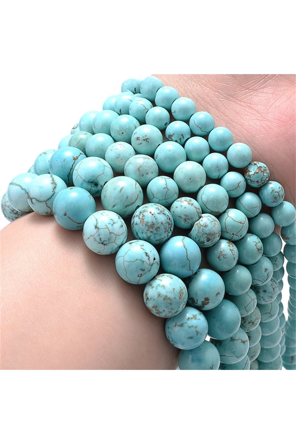 10mm natural stone loose beads DIY jewelry accessories string beads personalized turquoise natural stone semi-finished bracelet, necklace jewelry accessories