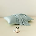 thumbnail image 1 of ERDOUY 1Pcs 100 Austrian Lanzin tencel single pillowcases Light luxury life, selected fabric pillowcase, guard your sweet dream 18.9x29.13inch(blue）, 1 of 4