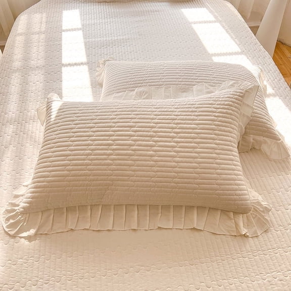 ERDOUY 1Pcs Cotton pillowcase Simple is not simple, high quality cotton pillowcase, let sleep more at ease 18.9x29.13inch(white