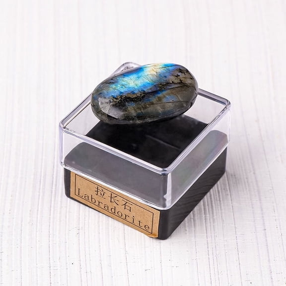 ERDOUY 2 pieces of dark gray natural raw stone ore specimen set, crystal mineral children's science popularization teaching gift ornament