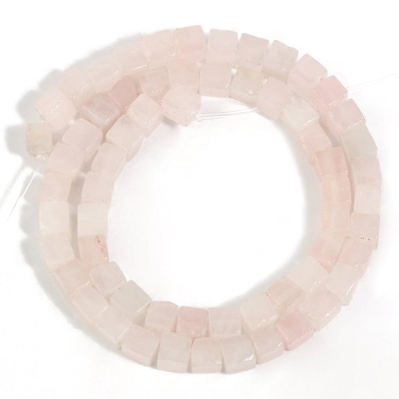 ERDOUY 2 pieces pink natural stone scattered bead bead natural block stone DIY handmade bead jewelry accessories 4mm