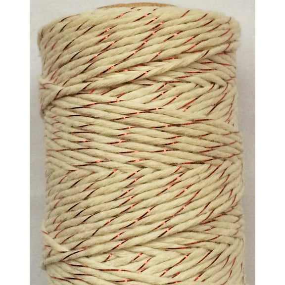 ERDOUY 218 Yards 1.5mm Twisted Macrame Cotton Cord Gold Wire Braiding Beading Thread Twine Rope Beige for String Knitting DIY Jewelry Making Plant Wall Hangers Home Garden DecorBeige D