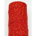 thumbnail image 1 of ERDOUY 218 Yards 1.5mm Twisted Macrame Cotton Cord Gold Wire Braiding Beading Thread Twine Rope Beige for String Knitting DIY Jewelry Making Plant Wall Hangers Home Garden Decor，Red A, 1 of 2