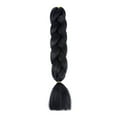 thumbnail image 1 of ERDOUY 24Inch Synthetic Braiding Hair, 3-Piece Extensions, 100g Each, Crochet & Twist Braids for DIY Box Braids Hairstyling, Jet Black, 1 of 2