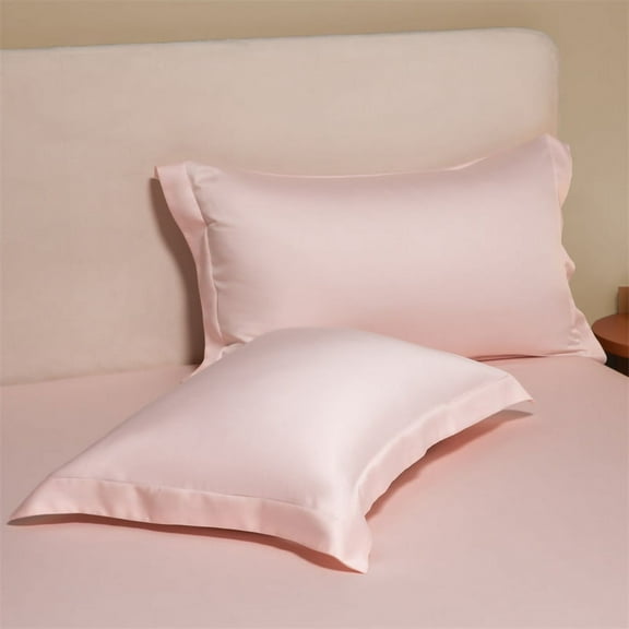 ERDOUY 2Pcs 60 tencel pillowcases Start your dream night with this comfortable, breathable pillowcase 18.9x29.13inch(Light pink