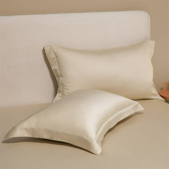 ERDOUY 2Pcs 60 tencel pillowcases Start your dream night with this comfortable, breathable pillowcase 18.9x29.13inch(khaki