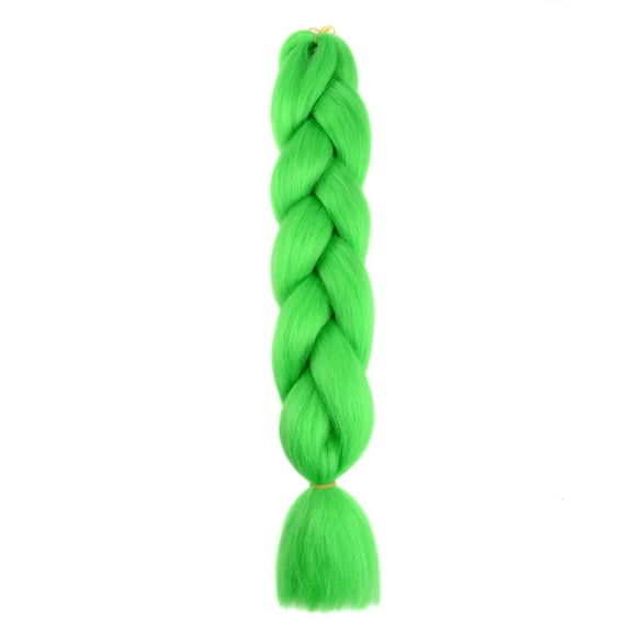ERDOUY 3-Pack Synthetic Jumbo Braiding Hair Extensions, 100g Each - Effortless to Install for Crochet Twists & Box Braids, Grass green