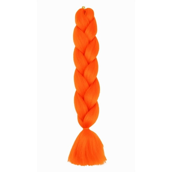 ERDOUY 3-Pack Synthetic Jumbo Braiding Hair Extensions, 100g Each - Effortless to Install for Crochet Twists & Box Braids, Orange