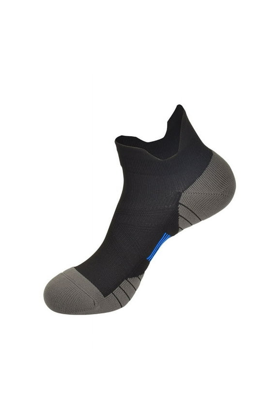 3 pairs of Womens and Mens No-Show Low-Cut Ankle Short Socks: Anti-Slip, Athletic, Running, Novelty, Casual and Invisible LinersBlack