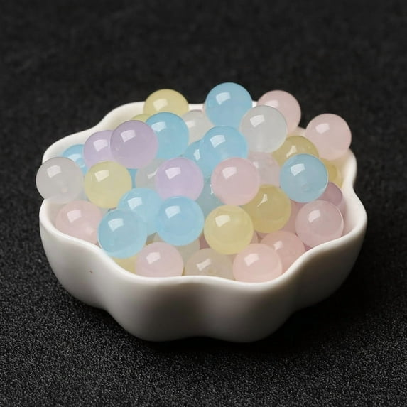 ERDOUY 30 Pcs Blue Pink Yellow Bulk Pony Beads for Bracelets (0.8cm Diameter), Premium DIY Bracelet Making Kit & Craft Accessories
