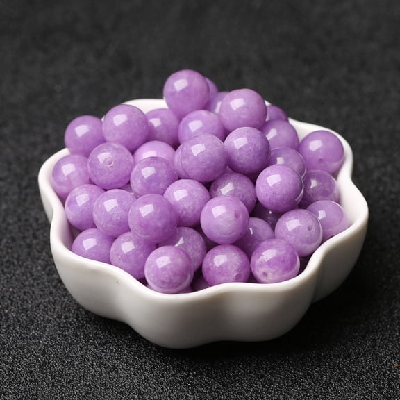 ERDOUY 30 Pcs Purple Bulk Pony Beads for Bracelets (0.8cm Diameter), Premium DIY Bracelet Making Kit & Craft Accessories