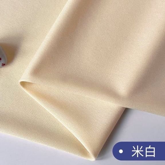 ERDOUY 3663 Inch Knitted Lining Fabric, Opaque & Light Stretch Soft Comfortable Apparel Fabric for Formal Wear, Performance Wear & Dresses, Beige