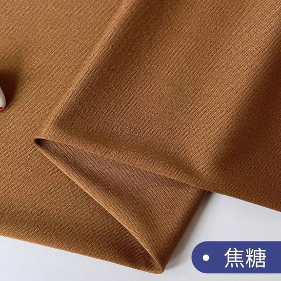 ERDOUY 3663 Inch Knitted Lining Fabric, Opaque & Light Stretch Soft Comfortable Apparel Fabric for Formal Wear, Performance Wear & Dresses, Brown