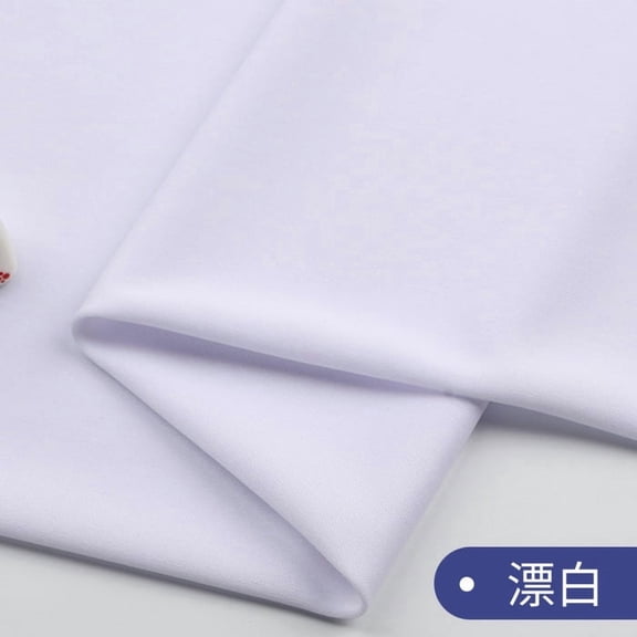 ERDOUY 3663 Inch Knitted Lining Fabric, Opaque & Light Stretch Soft Comfortable Apparel Fabric for Formal Wear, Performance Wear & Dresses, White