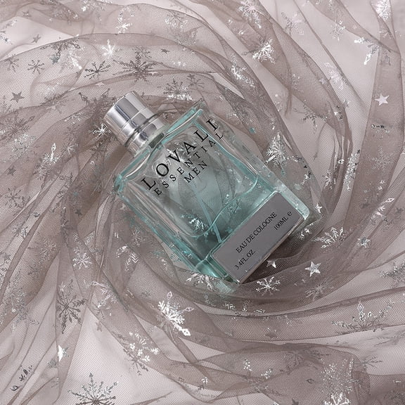 ERDOUY 36*63 Inch Snowflake Pattern Silver Sheer Organza Fabric, Versatile Party Supplies for Holiday, Wedding, Birthday Decor & Christmas Tree Embellishments,Grey