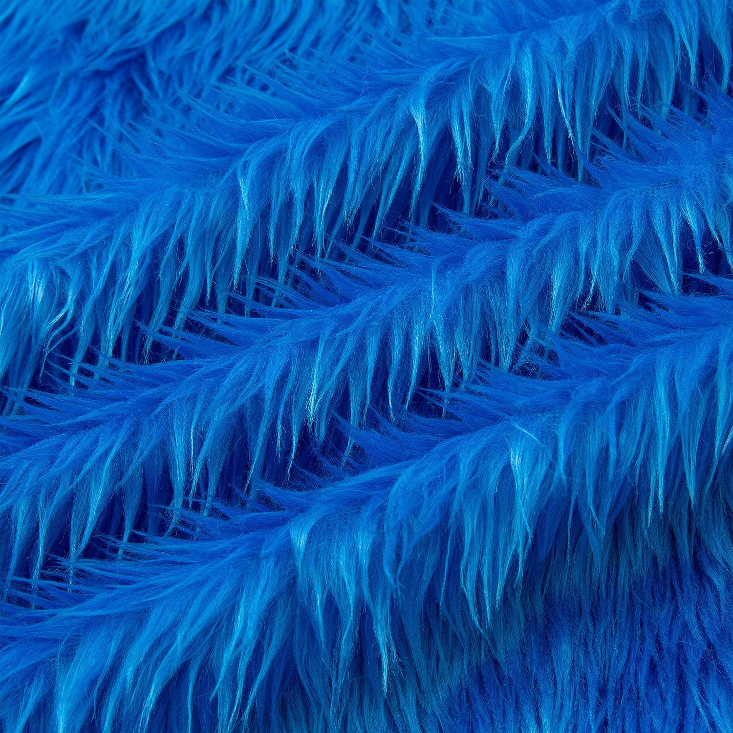 ERDOUY 36x63 Inch Faux Fur Fabric, Ultra-Thick Plush Fluffy Textile for DIY Sewing, Costumes & Dolls,Blue A