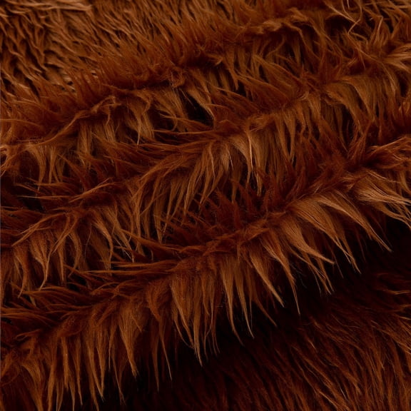 ERDOUY 36x63 Inch Faux Fur Fabric, Ultra-Thick Plush Fluffy Textile for DIY Sewing, Costumes & Dolls,Dark Brown