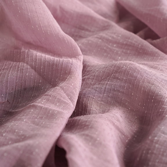 ERDOUY 1 Yard Soft Sheer Chiffon Material, 59 Inch Wide Lightweight Fabric, Multipurpose Sewing Supply for Wedding Dresses, Shirts, Quilting & DIY Craft Projects, Pink Purple