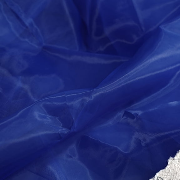 ERDOUY 39.37"59.06" Transparent Silk Organza Fabric, Mirror-Like Water Glow Lightweight Draped Fabric for Party, Wedding Decor, Photography Background & Stage Costume,Blue A