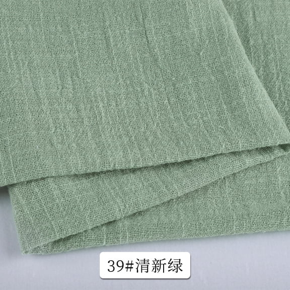 ERDOUY 39"  53" Soft Breathable Cotton Linen Fabric, Premium Sewing Material for Tablecloths, Throw Pillow Covers, Sofa Covers & DIY Apparel Making,Light Green