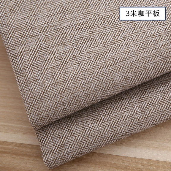 ERDOUY 39*59 Inch Heavy Duty Coarse Linen Style Fabric Cloth, Durable Upholstery Repair Material for Couch Sofa Chair Furniture DIY Projects,Beige Coffee