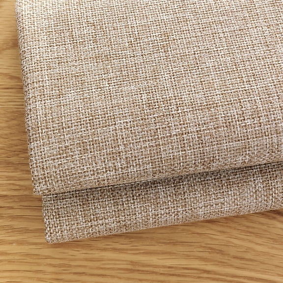 ERDOUY 39*59 Inch Heavy Duty Coarse Linen Style Fabric Cloth, Durable Upholstery Repair Material for Couch Sofa Chair Furniture DIY Projects,Beige A