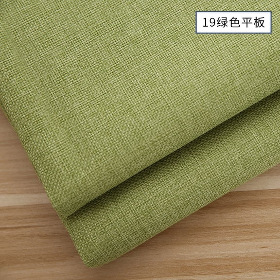 ERDOUY 39*59 Inch Heavy Duty Coarse Linen Style Fabric Cloth, Durable Upholstery Repair Material for Couch Sofa Chair Furniture DIY Projects,Green