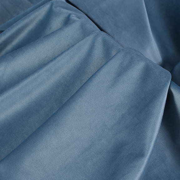 ERDOUY 39"  59" Solid Color Velvet Fabric, Luxe Soft Smooth Sewing & Craft Material for Sofa Covers, Chair Covers, Window Curtains, DIY Apparel & Handmade Crafts, Blue