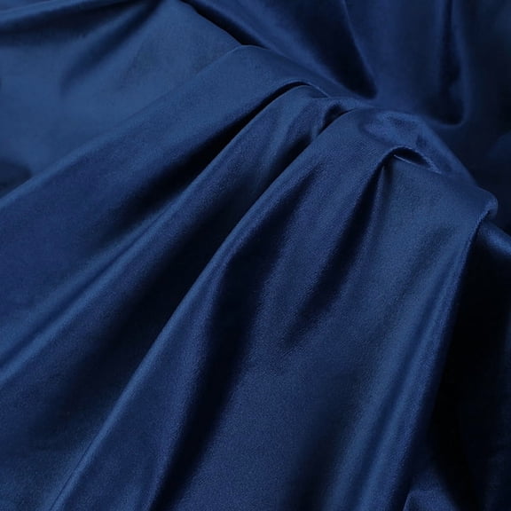 ERDOUY 39"  59" Solid Color Velvet Fabric, Luxe Soft Smooth Sewing & Craft Material for Sofa Covers, Chair Covers, Window Curtains, DIY Apparel & Handmade Crafts, Dark Blue B