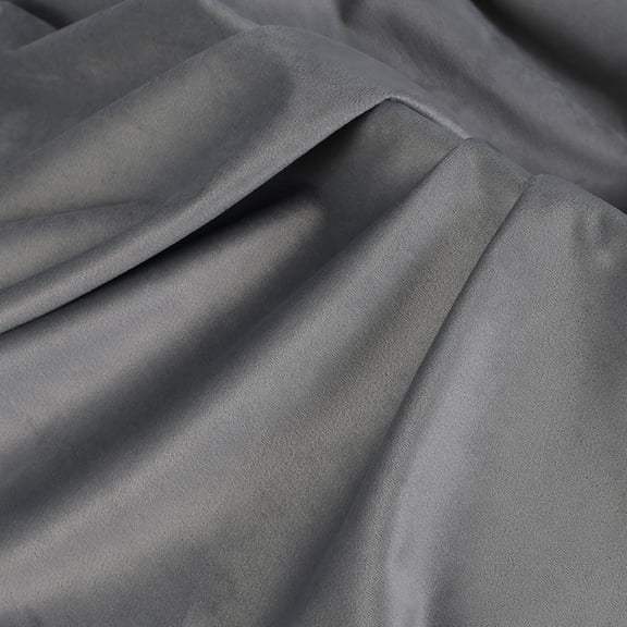 ERDOUY 39" 59" Solid Color Velvet Fabric, Luxe Soft Smooth Sewing & Craft Material for Sofa Covers, Chair Covers, Window Curtains, DIY Apparel & Handmade Crafts, Light Grey A