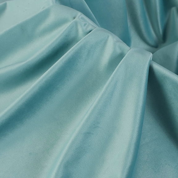 ERDOUY 39" 59" Solid Color Velvet Fabric, Luxe Soft Smooth Sewing & Craft Material for Sofa Covers, Chair Covers, Window Curtains, DIY Apparel & Handmade Crafts, Light Blue