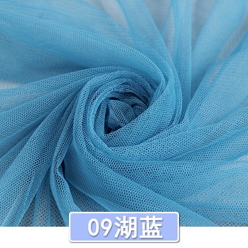 ERDOUY 39"  63" Breathable Polyester Mesh Netting Tulle Fabric, Versatile Sewing Craft Material for Apparel, Mosquito Nets & DIY Craft Projects, ,Blue