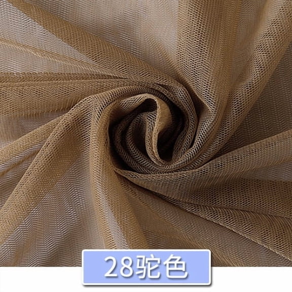 ERDOUY 39" 63" Breathable Polyester Mesh Netting Tulle Fabric, Versatile Sewing Craft Material for Apparel, Mosquito Nets & DIY Craft Projects, ,Camel Color