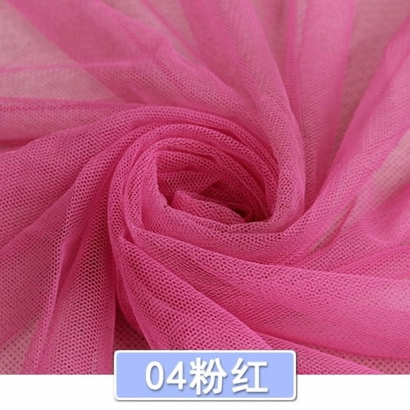 ERDOUY 39"  63" Breathable Polyester Mesh Netting Tulle Fabric, Versatile Sewing Craft Material for Apparel, Mosquito Nets & DIY Craft Projects, ,Dark Pink