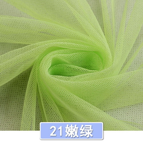ERDOUY 39" 63" Breathable Polyester Mesh Netting Tulle Fabric, Versatile Sewing Craft Material for Apparel, Mosquito Nets & DIY Craft Projects, ,Light Green