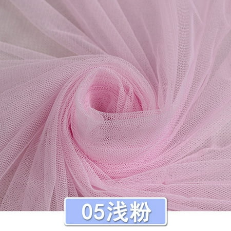 ERDOUY 39" × 63" Breathable Polyester Mesh Netting Tulle Fabric, Versatile Sewing Craft Material for Apparel, Mosquito Nets & DIY Craft Projects, ,Pink