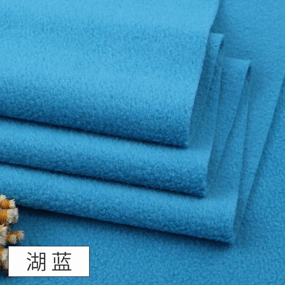 ERDOUY 39" 63" Polar Fleece Fabric, Anti-Pill Soft Comfortable Sewing Material for Blankets, Hats, Gloves & DIY Apparel Making, Blue
