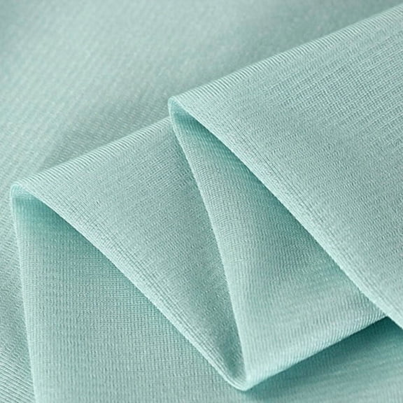 ERDOUY 39*63in Premium Elastic Knitted Lining Fabric, Ultra-Soft Breathable Textile Ideal for Clothing, Formal Attire, Performance Wear & Dresses, Cyan