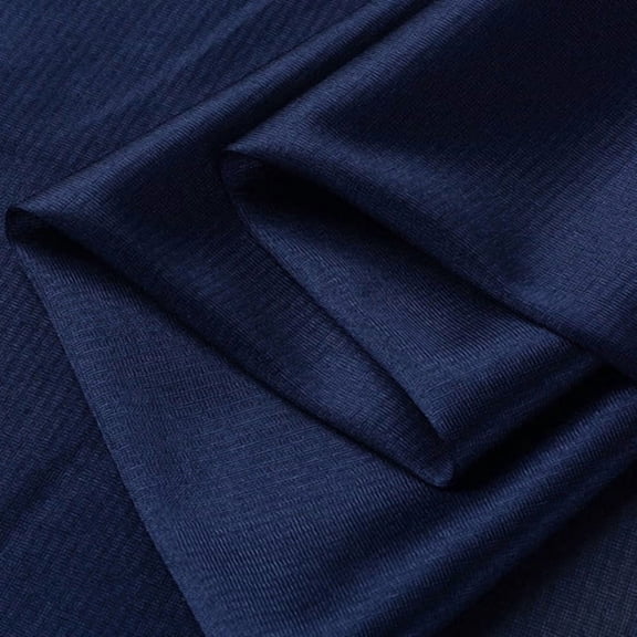 ERDOUY 39*63in Premium Elastic Knitted Lining Fabric, Ultra-Soft Breathable Textile Ideal for Clothing, Formal Attire, Performance Wear & Dresses, Dark Blue A