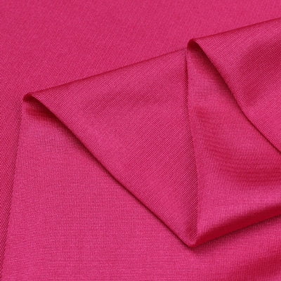 ERDOUY 39*63in Premium Elastic Knitted Lining Fabric, Ultra-Soft Breathable Textile Ideal for Clothing, Formal Attire, Performance Wear & Dresses, Rose Red